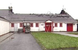 The damaged Sean Dolans GAA clubhouse.