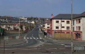 Westland Street where the gun attack took place.