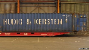 The container in which the migrants were found.