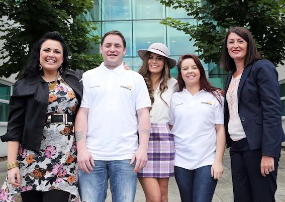 Andrea Callanan of Sing and Inspire, Firstsource Solutions Sean Lynch, Rachael O’Connor, Firstsource Solutions Ciara Rafferty and Firstsource Solutions Grainne O’Kane.
