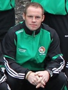 Former Derry City midfielder Gerry Gill came close to winning game for Celtic.
