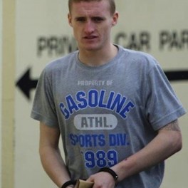 Andrew Carlin arriving at Letterkenny Court.