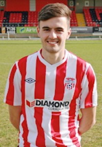 Mark Timlin opens the scoring for Derry City