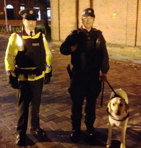 Members of the PSNI Dog Section policing last night's Snoop Dogg concert. 