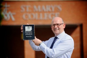 Gavin Molloy with his silver award. Photo: Stephen Latimer.