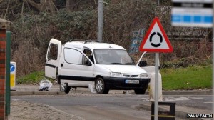 The van which was being driven by McLaughlin.