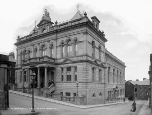 St Columb’s Hall as it looked when the men enlisted