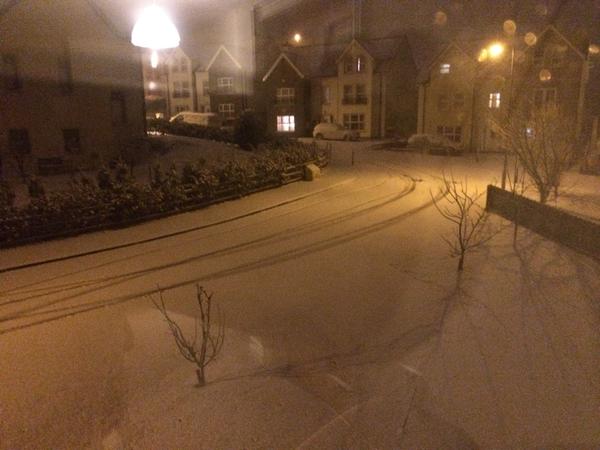 Snow in Derry early this morning. 