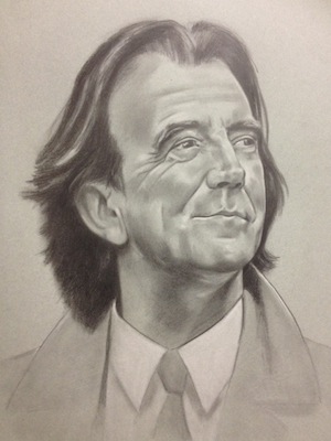 The portrait of the late Gerry Anderson.
