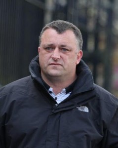 Donnelly outside Derry court house today. North West News Pix