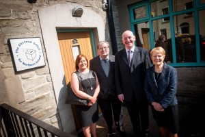 Foyle Westminster candidate Mark Durkan and his wife Jackie with John and Pat Hume.