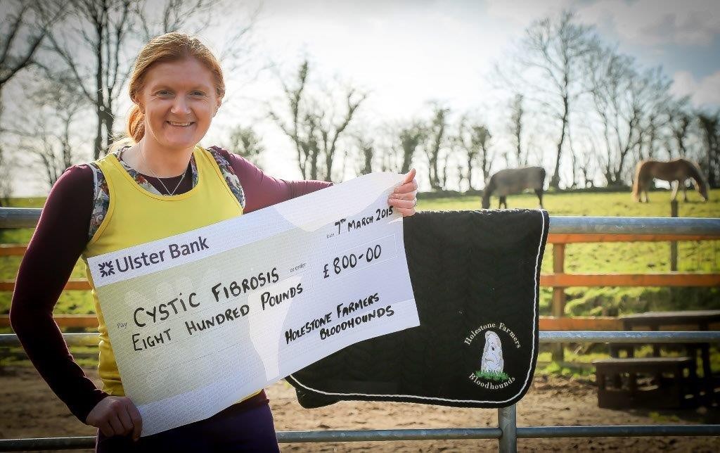 Sandra Mayne running The Walled City marathon to raise money for Cystic Fibrosis