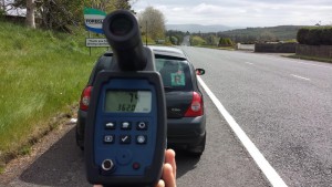YOU'RE NICKED"...'R' driver stopped for doing 74 mph