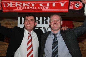 Paul Hegarty (right) back as assistant manager at Derry City