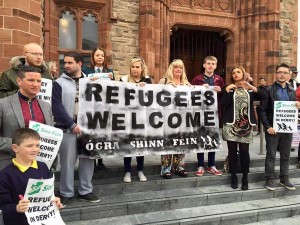 Refuguee protest derry