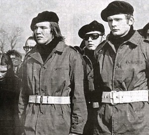 Martin McGuinness pictured (Far right) pictured at the funeral of Colm Keenan in 1972