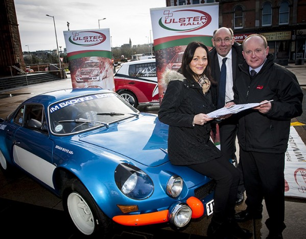 ULSTER RALLY FOR DERRY!. . . .Pictured at the Guildhall for the announcement of the Ulster Rally coming to the city for the first time later on this year are Andrea Campbell, Events Officer, Derry City and Strabane District Council, Gary Milligan, Clerk of Course, Ulster Rally and Ian Connolly, Maiden City Motor Club.