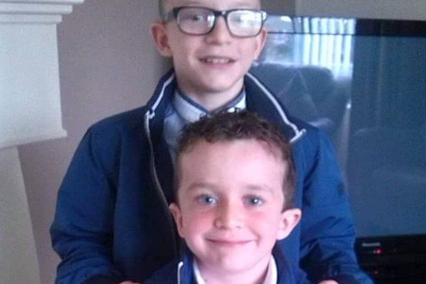 Brothers Mark and Evan McGrotty who drowned in Buncrana last night