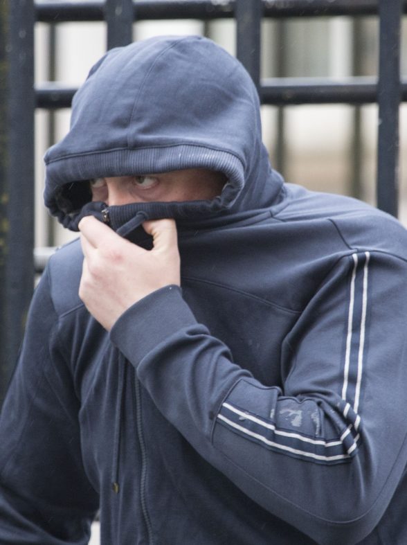 Matthew Gillen leaving Derry court in March after being released on bail for the murder of Paul McCauley. (North West Newspix)