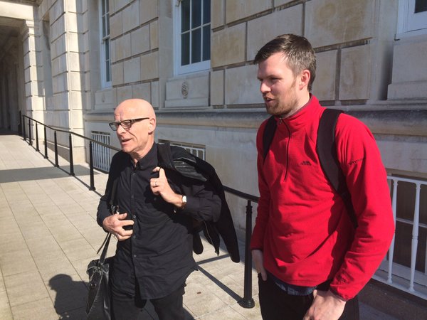 Eamonn McCann and Gerry Carroll on the hill 1