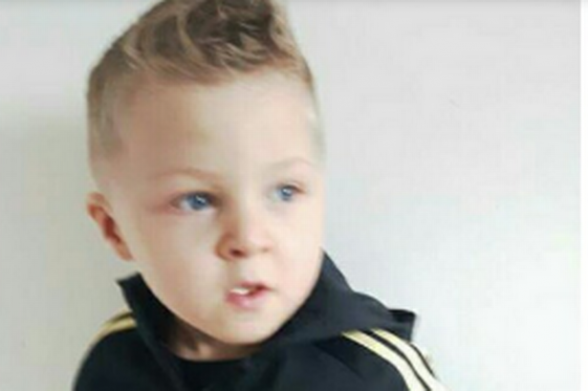 Little Ronan McGavigan who was knocked down on Sunday and died in hospital of his injuries