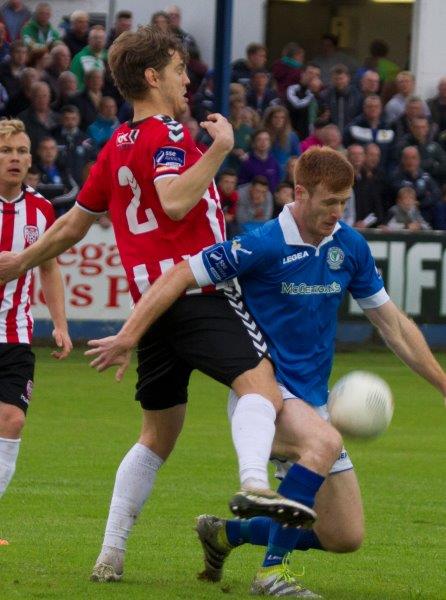 Action from this evenings SSE Airtricity North West derby between Finn Harps and Derry City at Ballybofey